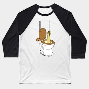 Toilet Goodbye Baseball T-Shirt